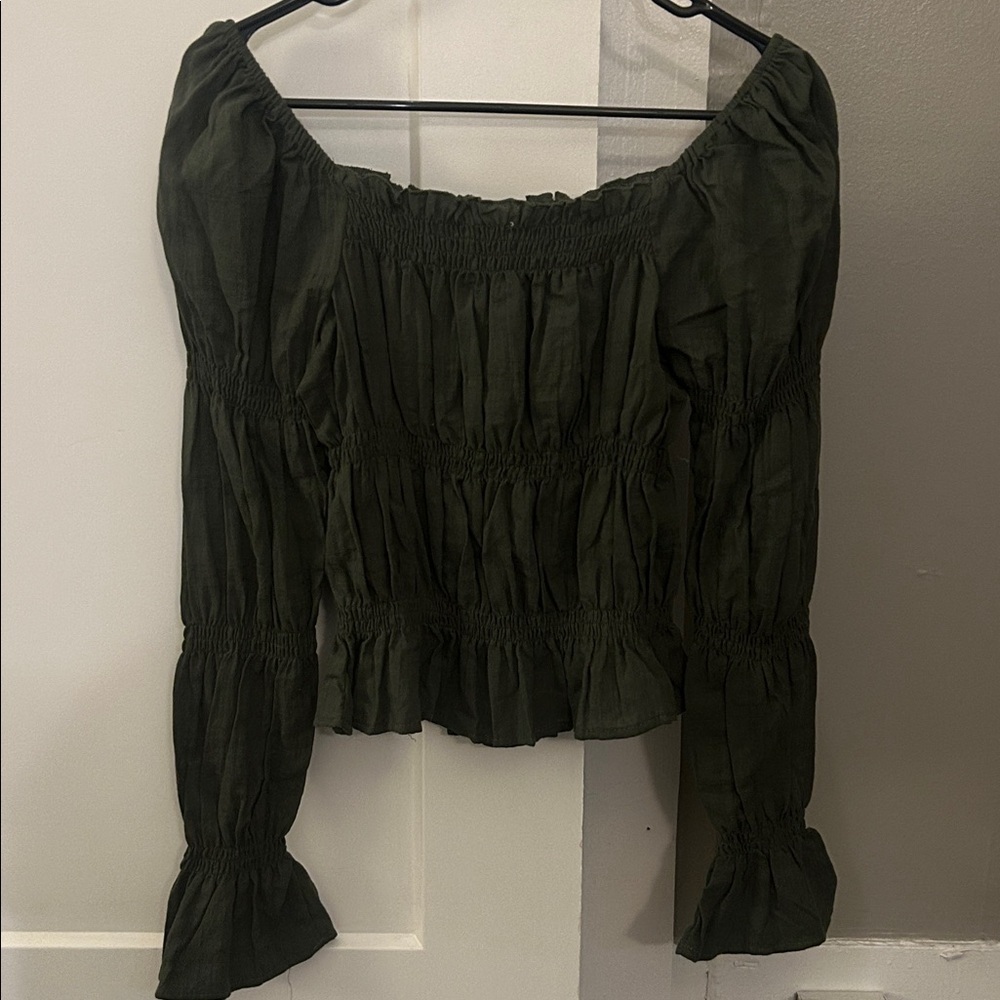 NWOT Prome Off The Shoulder Blouse - Picture 4 of 6